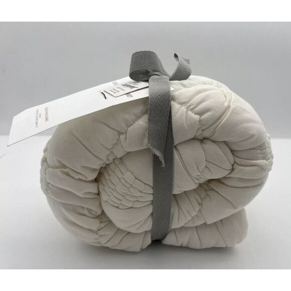 Anthropologie Textured Landry Sheets King Size Set of 2 Cream - Picture 3 of 8